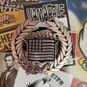 Famous Stars and Straps Cadillac logo Belt Buckle **